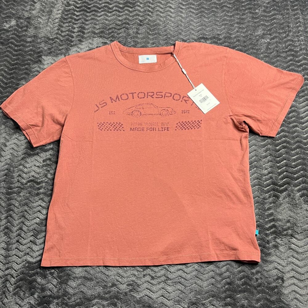 Jason Scott Women Boyfriend Graphic Tee W109LJ Red size Small NWT